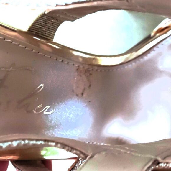 Marc Fisher Nala 3 Gold Strappy Heels - Size 8.5 - Picture 8 of 8